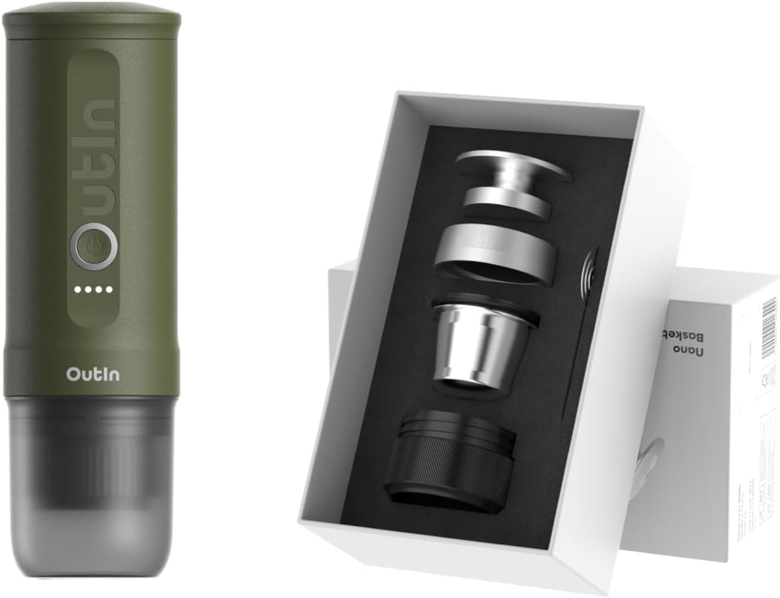 OutIn Nano Complete set Portable Espresso Machine with Double Shot