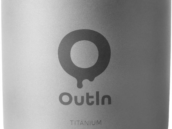 Outin Ultralight Titanium Coffee Cup, Camping Mug for Backpacking &
